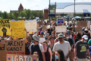 Peaceful protest unites community